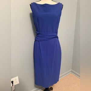 Chiara Boni Royal Blue Midi Dress
